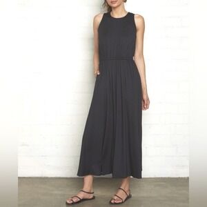 NEW Rachel Pally Black Mirabelle Maxi Dress Medium M Sleeveless Long Monochrome